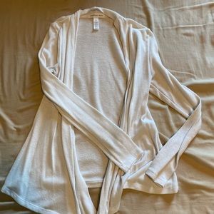 Flowing white cardigan